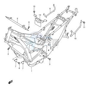 GSX750F (E2) drawing FRAME