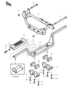 KLT 200 A [KLT200] (A1-A3) [KLT200] drawing FOOTRESTS -- 81-82 KLT200-A1_A2_A3- -