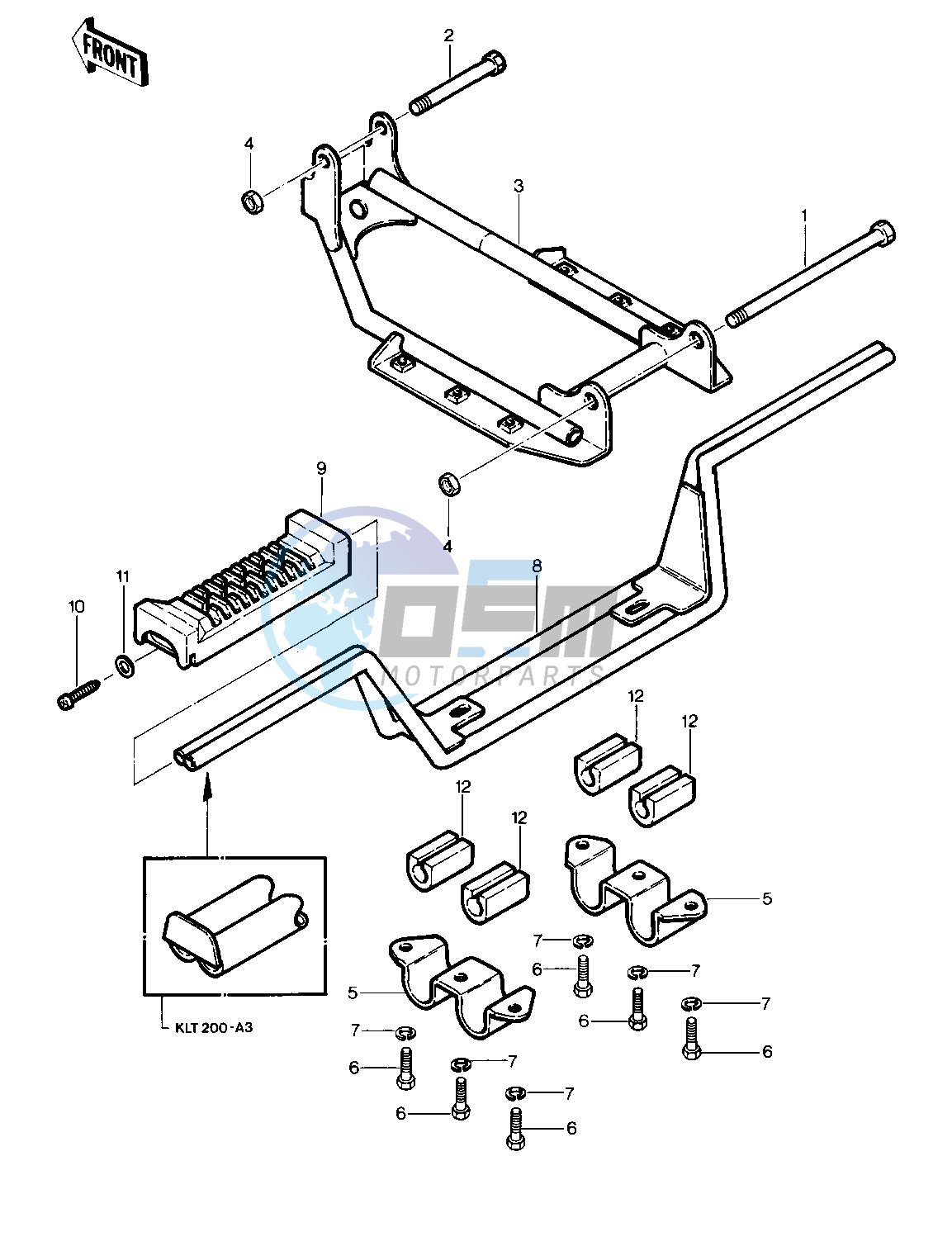 FOOTRESTS -- 81-82 KLT200-A1_A2_A3- -