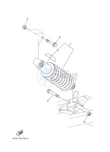 YFM250R RAPTOR 250 (33B7) drawing REAR SUSPENSION