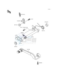 KDX 200 E [KDX200] (E1-E3) [KDX200] drawing GEAR CHANGE MECHANISM