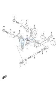 DF 9.9A drawing Throttle Control Non-Remote Control