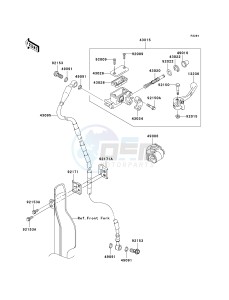 KLX 450 A [KLX450R] (A8F-A9F) A8F drawing FRONT MASTER CYLINDER