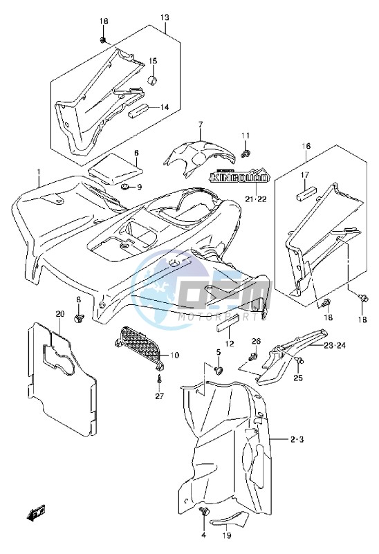 FRONT FENDER (LT-A750XL3 P17)