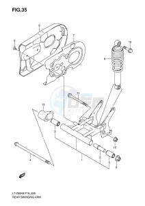 LT-Z50 (P19) drawing REAR SWINGINGARM