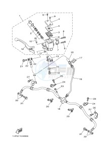 YFM700FWAD YFM7FGPSED GRIZZLY 700 EPS SPECIAL EDITION (1HPV 1HPX) drawing FRONT MASTER CYLINDER