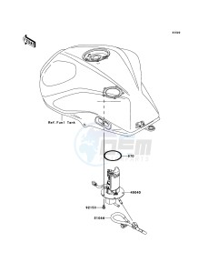 Z750 ZR750LBF FR GB XX (EU ME A(FRICA) drawing Fuel Pump