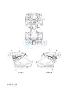 YFM700FWB KODIAK 700 KODIAK 700 HUNTER (B16N) drawing GRAPHICS