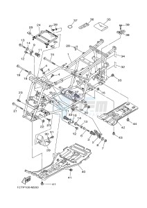 YFM450FWAD YFM45FGPAD GRIZZLY 450 EPS (1CTU 1CTV) drawing FRAME