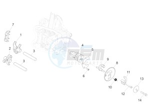 BEVERLY 350 ST 4T 4V ie E4 ABS (NAFTA) drawing Rocking levers support unit