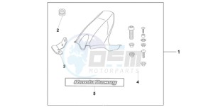 CBR1000RA9 France - (F / ABS CMF HRC MKH) drawing HUGGER CANDY TAHTIAN BLUE