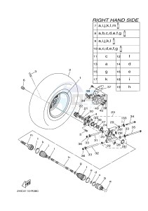 YXZ1000E YXZ10YPXG YXZ1000R EPS (2HC6) drawing REAR WHEEL 2