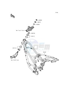 KLX125 KLX125CDS XX (EU ME A(FRICA) drawing Frame