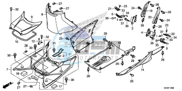 FLOOR STEP/UNDER COVER