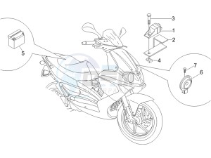 Runner 200 VXR 4t e3 drawing Remote control switches - Battery - Horn