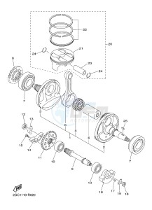 WR450F (2GC2 2GC3 2GC4 2GC4) drawing CRANKSHAFT & PISTON