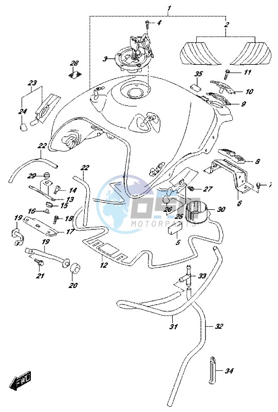 FUEL TANK (DL650XAUEL7 E21)