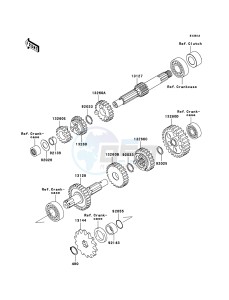 KLX110 KLX110-A4 EU drawing Transmission