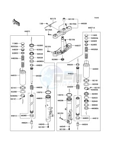 VN1700_VOYAGER_ABS VN1700BCF GB XX (EU ME A(FRICA) drawing Front Fork