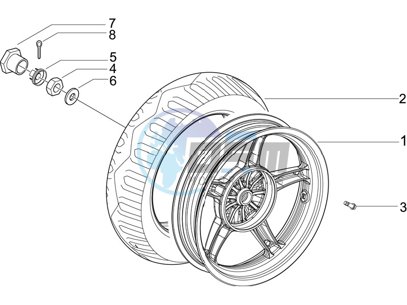 Rear wheel