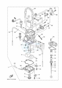 YZ125 (B4XN) drawing CARBURETOR