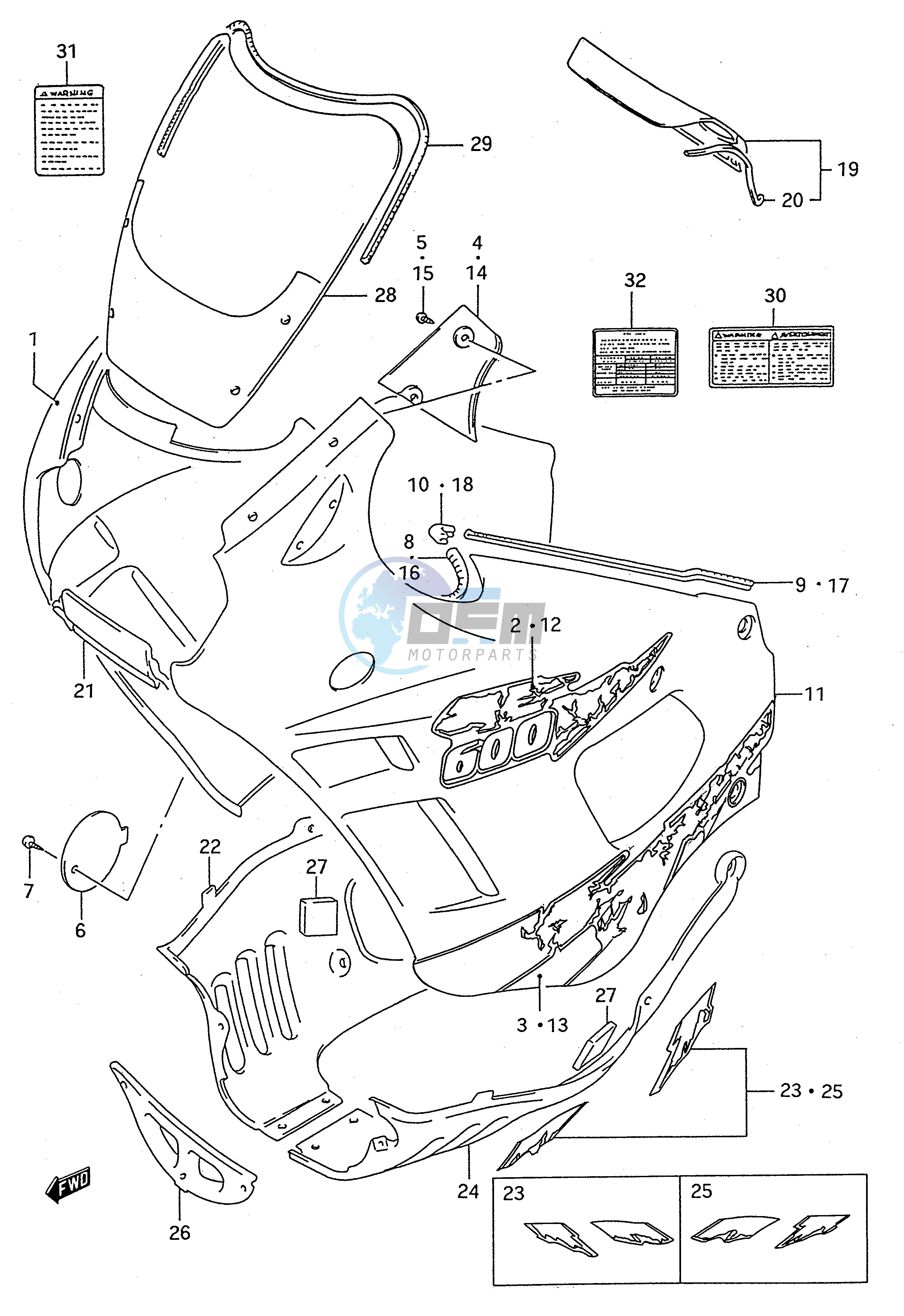 COWLING BODY (MODEL S)