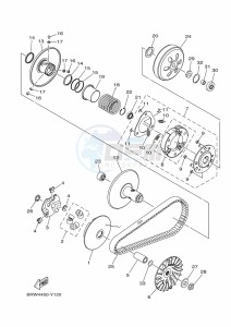 CZD300-A XMAX 300 (BBA1) drawing CRANKCASE COVER 1