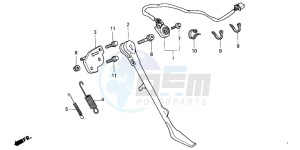 VT750CA drawing SIDE STAND