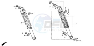 CG125 drawing REAR CUSHION (1)