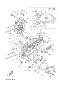 YP400RA X-MAX 400 ABS X-MAX (1SD8 1SD8 1SD8) drawing CRANKCASE