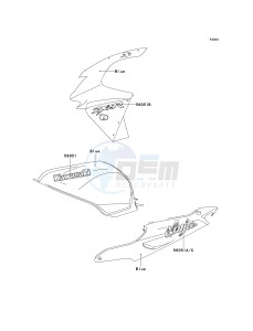 ZX 900 C [NINJA ZX-9R] (C1-C2) [NINJA ZX-9R] drawing DECALS-- BLUE- --- ZX900-C1- -