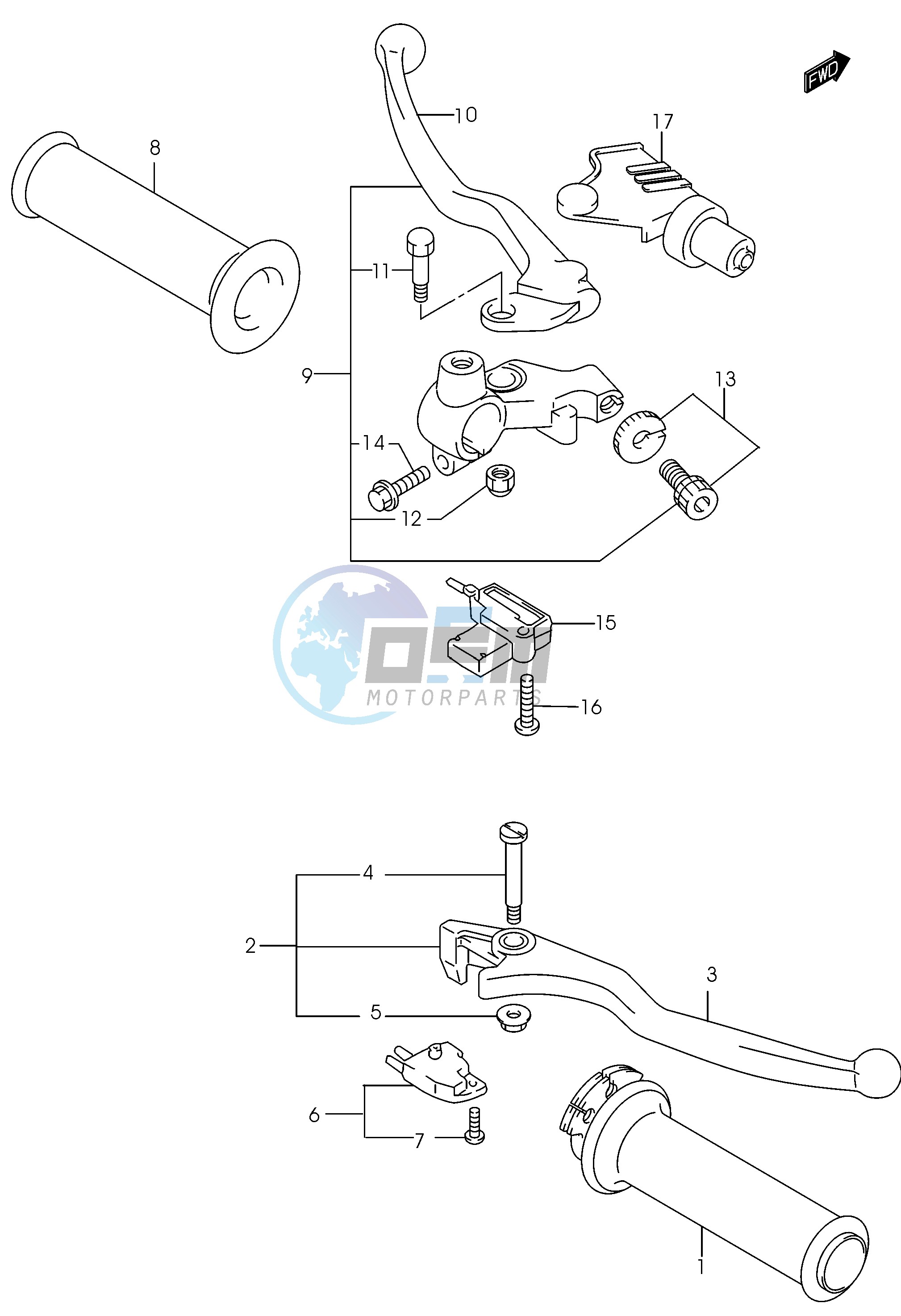 HANDLE LEVER (MODEL K3)