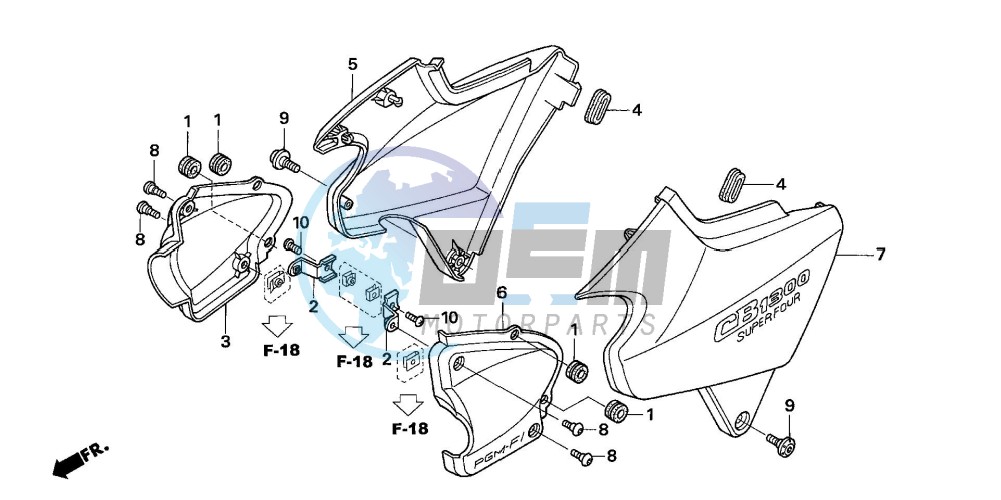 SIDE COVER (CB1300/A/S/SA )