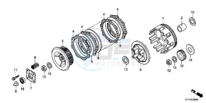 CBR125RD CBR125R E drawing CLUTCH