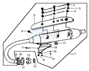 WOLF 125 drawing EXHAUST