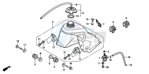 CR80R drawing FUEL TANK