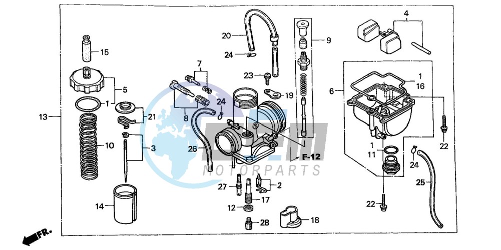 CARBURETOR (CR85R3,4/RB3,4)