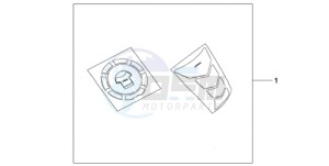 CBR600RAA F / CMF drawing TANKPAD / FUEL LID COVER