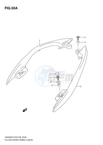 AN400 (E3-E28) Burgman drawing PILLION RIDER HANDLE (SIDE)(MODEL K4)