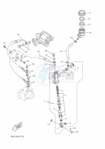 MT125 MTN125-A (BGW2) drawing REAR MASTER CYLINDER