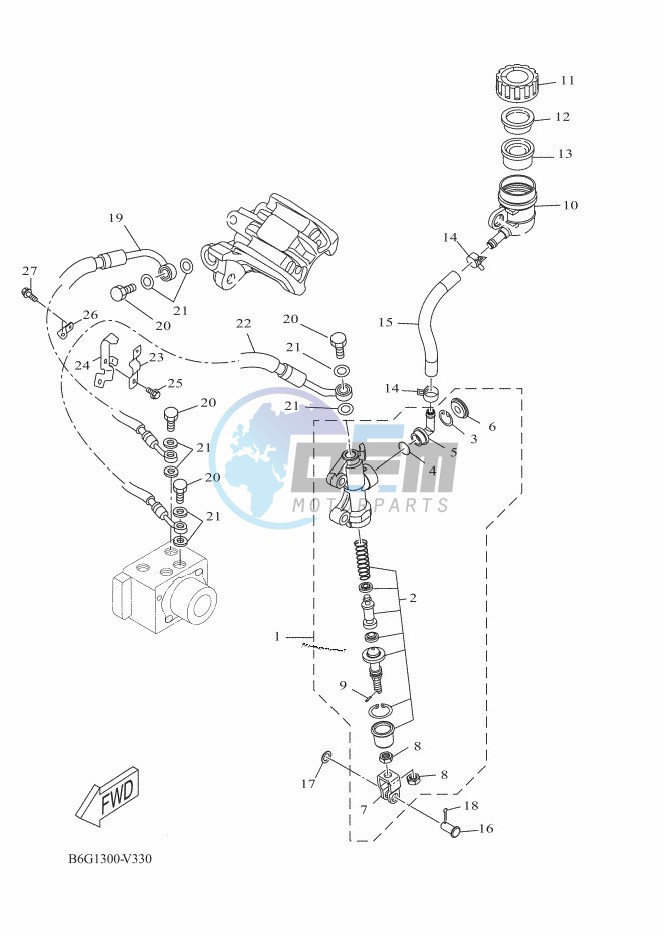 REAR MASTER CYLINDER