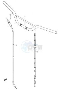 RM250 (E28) drawing HANDLEBAR