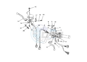 ATV 125 drawing HANDLE SWITCH – LEVER