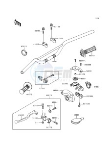 KX 125 K [KX125] (K2) [KX125] drawing HANDLEBAR