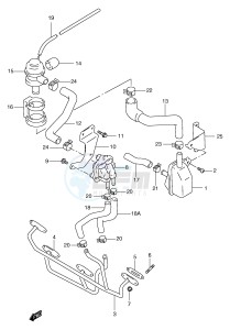 GSF1200 (E2) Bandit drawing SECOND AIR (GSF1200W X Y E18)