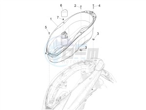 MEDLEY 125 4T IE ABS E4 2020 (EMEA) drawing Helmet housing - Undersaddle