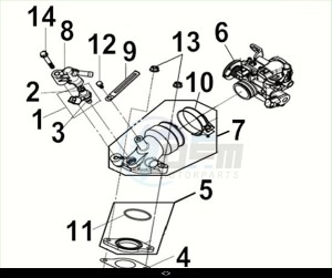 CRUISYM a 300 (LV30W3-EU) (M3) drawing THROTTLE BODY