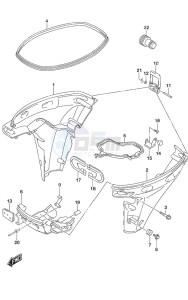 DF 9.9B drawing Side Cover Remote Control