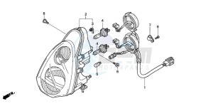 NES150 125 drawing HEADLIGHT