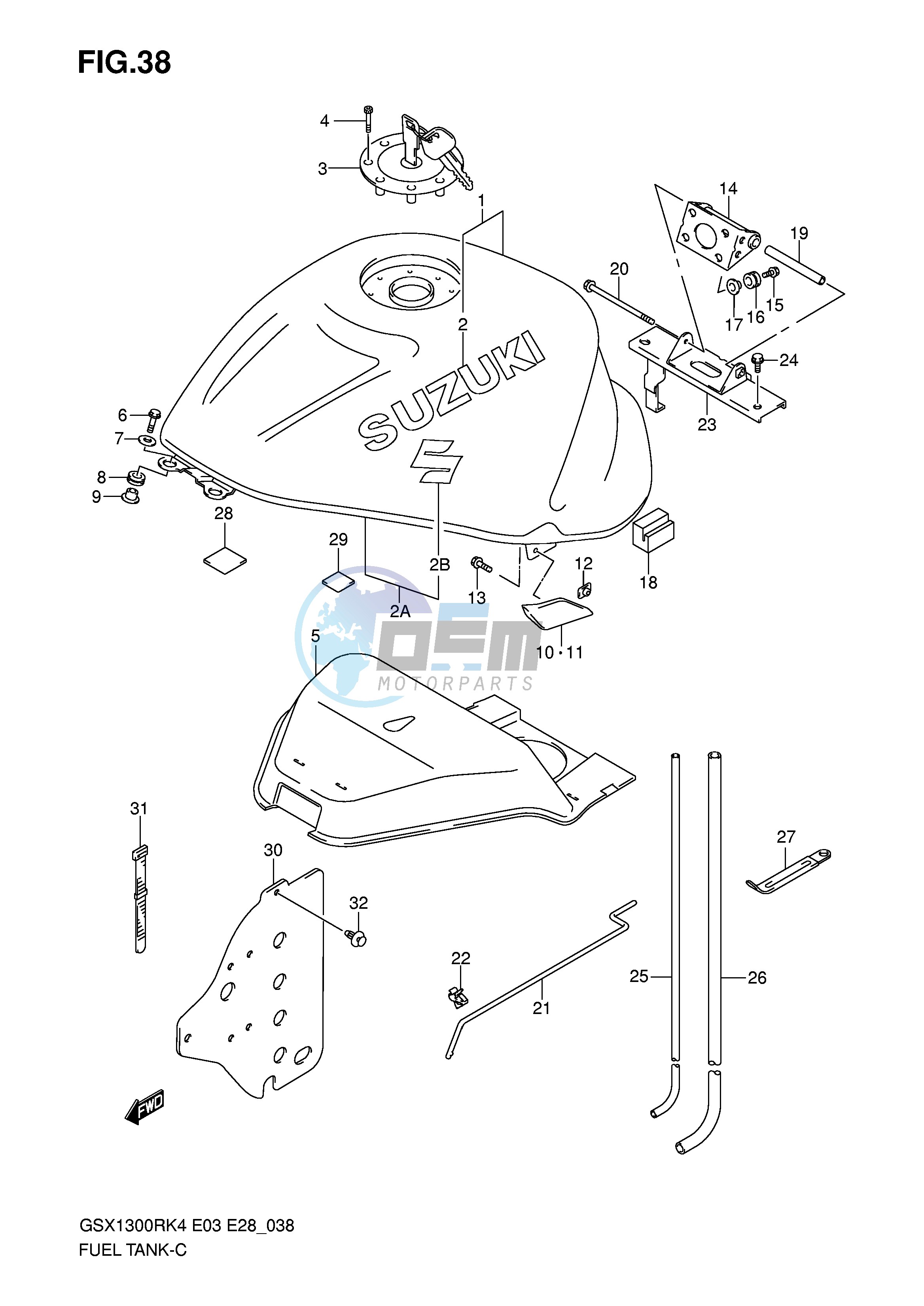 FUEL TANK (MODEL K4)